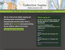 Tablet Screenshot of collectivecopies.com